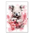 Diamantmalerei Koala Eule Affe Elefant Tierserie 30x40cm – Farbe Koala