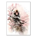 Diamantmalerei Koala Eule Affe Elefant Tierserie 30x40cm – Farbe Monkey