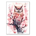 Diamantmalerei Koala Eule Affe Elefant Tierserie 30x40cm – Farbe Owl