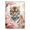 Diamantmalerei Koala Eule Affe Elefant Tierserie 30x40cm – Farbe Tiger