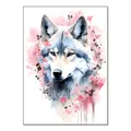 Diamantmalerei Koala Eule Affe Elefant Tierserie 30x40cm – Farbe Wolf