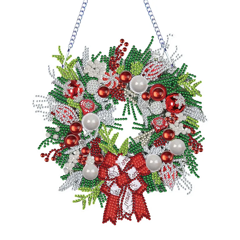 Diamantmalerei Kranz Weihnachten Full Drill