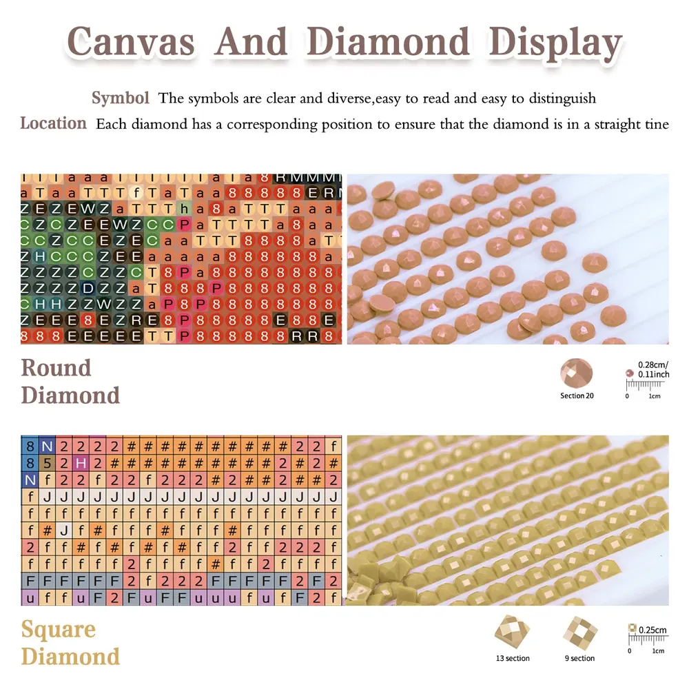 Diamantmalerei Landschaft bunt Mosaik Kreuzstich Set für Erwachsene