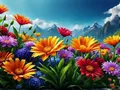 Diamantmalerei Landschaft bunter Baum 30x40cm bis 45x60cm – Farbe 120 Colors-BQ BY-12