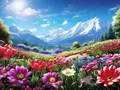 Diamantmalerei Landschaft bunter Baum 30x40cm bis 45x60cm – Farbe 120 Colors-BQ BY-10