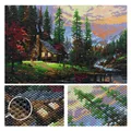 Diamantmalerei Landschaft Haus 30x40cm – 5