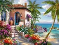 Diamantmalerei Landschaft Haus 30x40cm – Farbe ASFX6026
