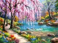 Diamantmalerei Landschaft Haus 30x40cm – Farbe ASFX6029