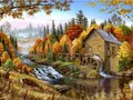 Diamantmalerei Landschaft Haus 30x40cm – Farbe ASFX6037