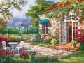 Diamantmalerei Landschaft Haus Wald 30 bis 40 cm – Farbe ASFX6031