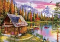 Diamantmalerei Landschaft Haus Wald 30 bis 40 cm – Farbe ASFX6041