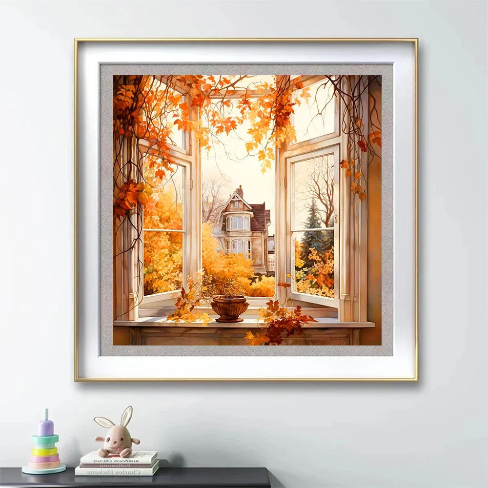 Diamantmalerei Landschaft Herbst 20x20 bis 50x50 cm