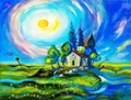 Diamantmalerei Landschaft Sternenhimmel 30 x 40 cm – Farbe FDX1411