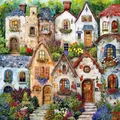 Diamantmalerei Landschaftshaus 20 bis 50 cm – Farbe 2263