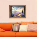 Diamantmalerei Lavendelfeld Landschaft 20x30 bis 50x70 cm – 3