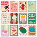 Diamantmalerei Lebensmittel Pasta Pommes 20x30 bis 40x50cm – 1
