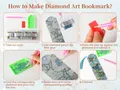 Diamantmalerei Lesezeichen Blumen Schmetterling 4 Stück – 6