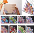 Diamantmalerei Lesezeichen Eckenschutz Mandala Blume 5D – 2