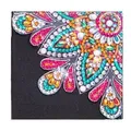 Diamantmalerei Lesezeichen Eckenschutz Mandala Blume 5D – Farbe SG013