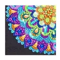 Diamantmalerei Lesezeichen Eckenschutz Mandala Blume 5D – Farbe SG014
