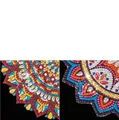 Diamantmalerei Lesezeichen Eckenschutz Mandala Blume 5D – Farbe SG03.SG04