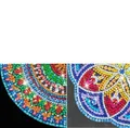 Diamantmalerei Lesezeichen Eckenschutz Mandala Blume 5D – Farbe SG07.SG08
