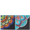 Diamantmalerei Lesezeichen Eckenschutz Mandala Blume 5D – Farbe SG10.SG12