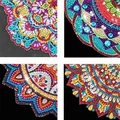 Diamantmalerei Lesezeichen Eckenschutz Mandala Blume 5D – Farbe SG1234