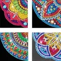 Diamantmalerei Lesezeichen Eckenschutz Mandala Blume 5D – Farbe SG5678