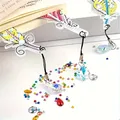 Diamantmalerei Lesezeichen Feder 6 Stück Spezialform – 3