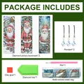 Diamantmalerei Lesezeichen Weihnachtsmann Motiv Acryl Weihnachtsgeschenk – 5