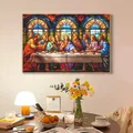 Diamantmalerei letztes Abendmahl 30 bis 70 cm rund oder eckig – 2
