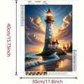 Diamantmalerei Leuchtturm Set für Erwachsene Heimdekoration rahmenlos – 3