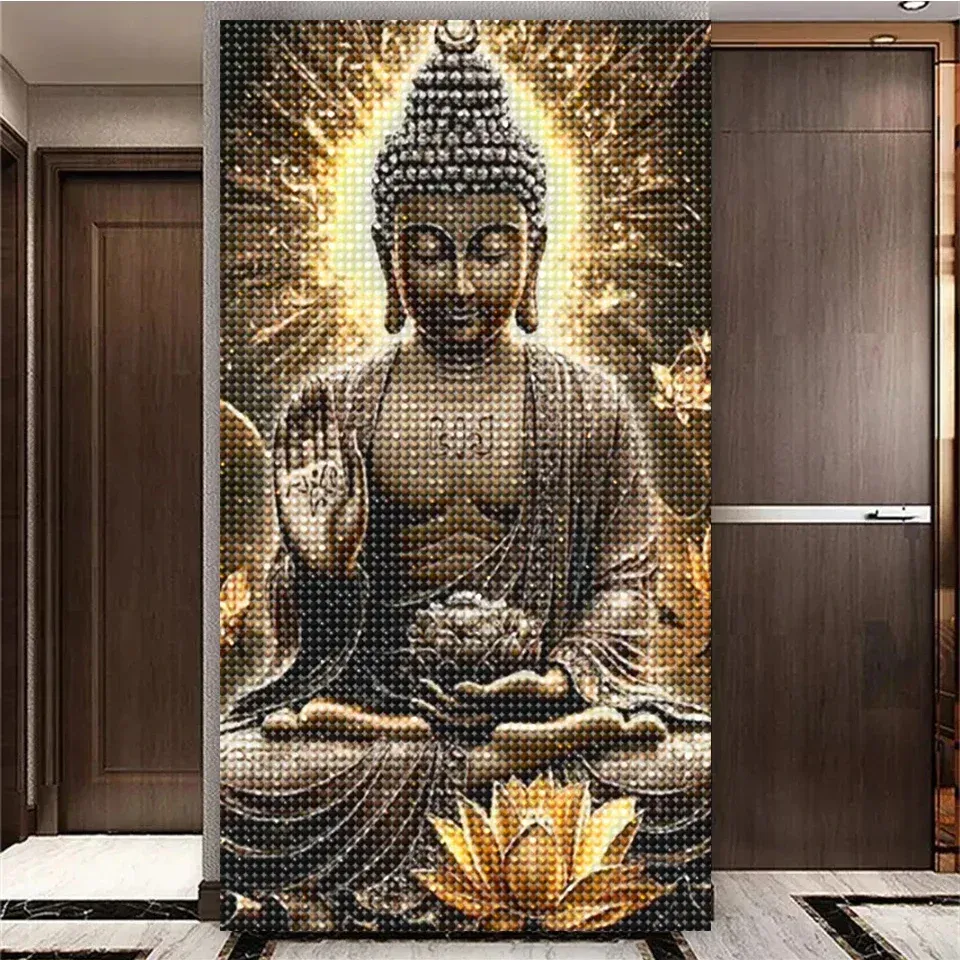 Diamantmalerei Lotus Buddha 20 bis 70 cm