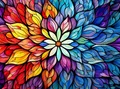 Diamantmalerei Mandala Blume 5d Kreuz Stich 20x30cm bis 50x70cm – Farbe WEISS (1-2513)