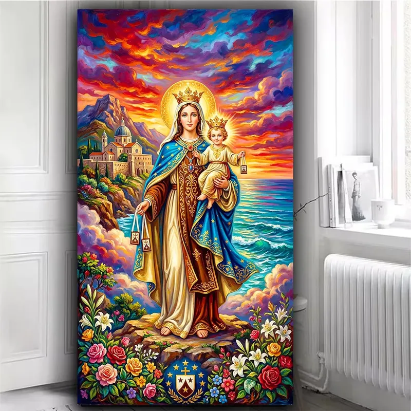 Diamantmalerei Maria 20 bis 60 cm
