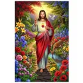 Diamantmalerei Maria Jesus 25 bis 50 cm – Farbe F5946