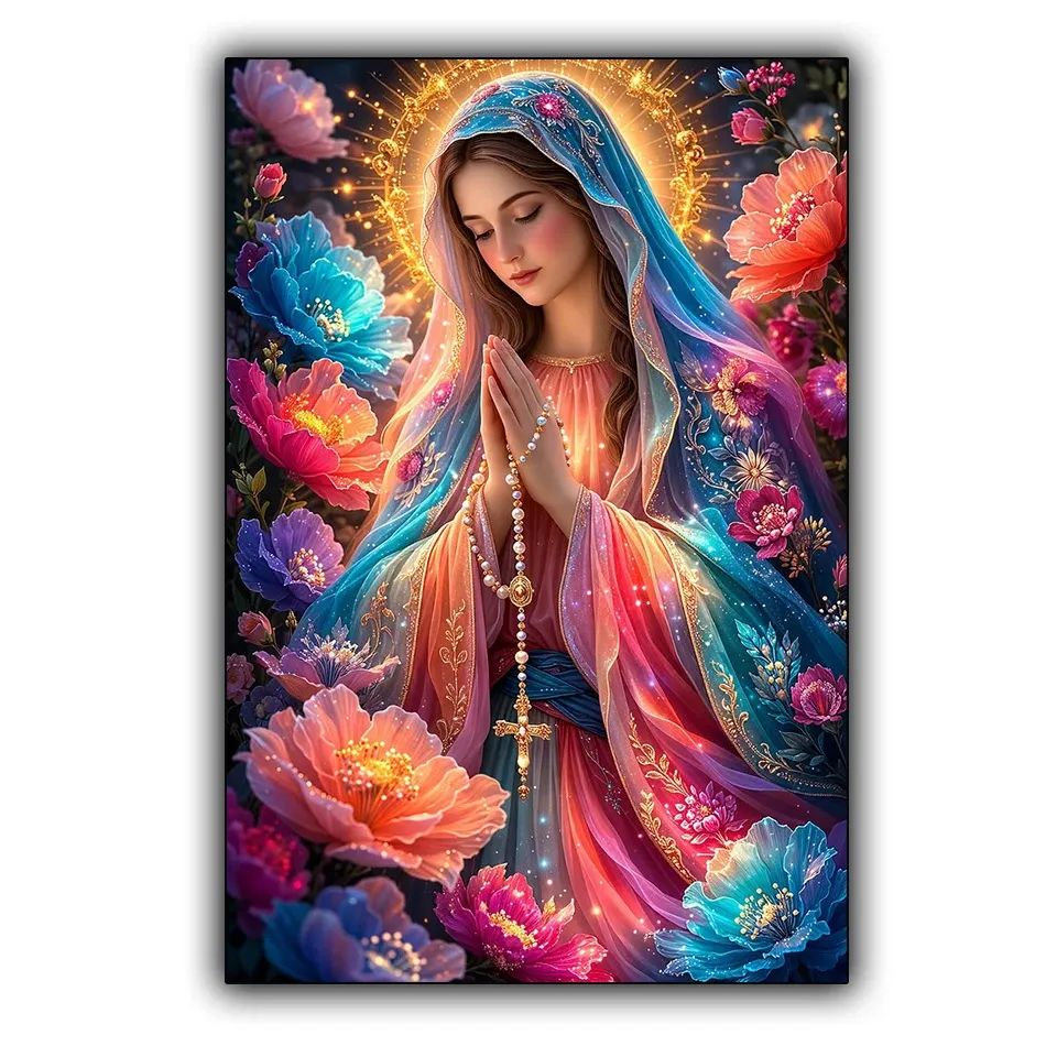 Diamantmalerei Maria Jesus 30 bis 60 cm