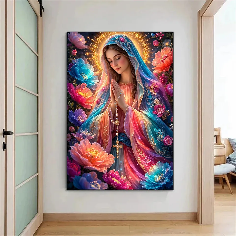 Diamantmalerei Maria Jesus 30 bis 60 cm
