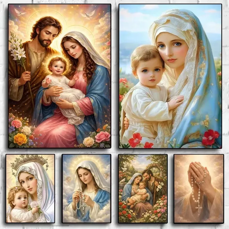 Diamantmalerei Maria Jesuskind 20 bis 70 cm