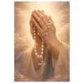 Diamantmalerei Maria Jesuskind 20 bis 70 cm – Farbe Gelb (A2)