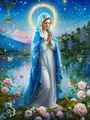 Diamantmalerei Maria Porträt 20 bis 70 cm – Farbe 2548