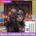Diamantmalerei Maske 30 bis 60 cm Harz AB rund oder quadratisch – 1