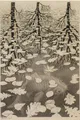 Diamantmalerei Maurits Cornelis Escher Abstrakt 20x25cm bis 50x70cm – Farbe WEISS (02)