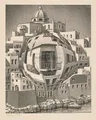 Diamantmalerei Maurits Cornelis Escher Abstrakt 20x25cm bis 50x70cm – Farbe Burgunderrot (20)