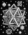 Diamantmalerei Maurits Cornelis Escher Abstrakt 20x25cm bis 50x70cm – Farbe Lila (08)