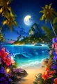 Diamantmalerei Meer Strand 30x40cm – Farbe XAY4-860