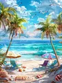 Diamantmalerei Meer Strand 30x40cm – Farbe XAY4-865