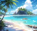 Diamantmalerei Meer Strand 30x40cm – Farbe XAY4-868