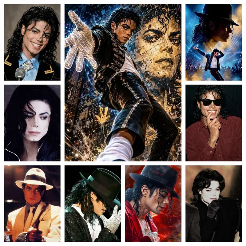Diamantmalerei Michael Jackson 30x20 bis 70x50 cm